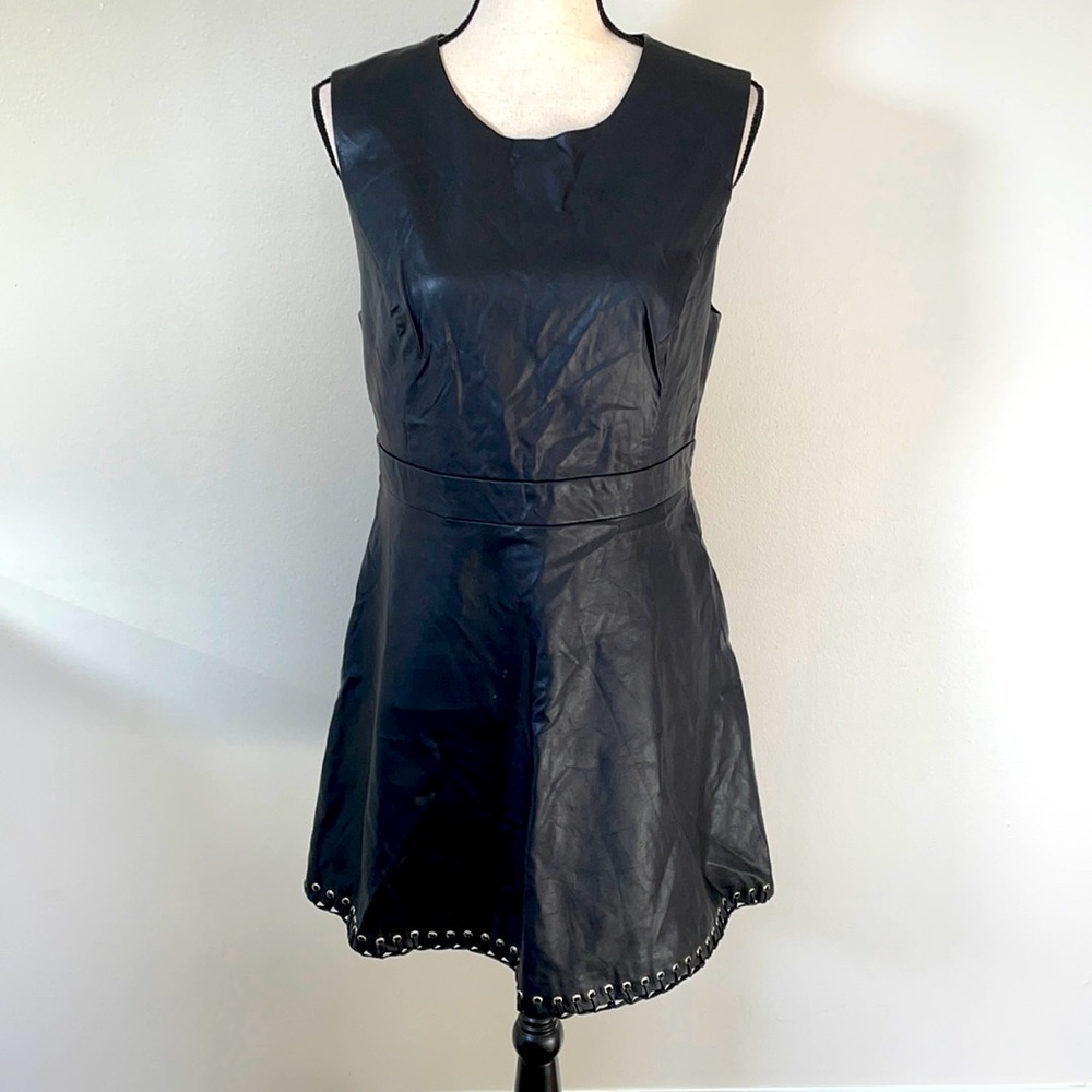 Forever 21 imitation leather dress
